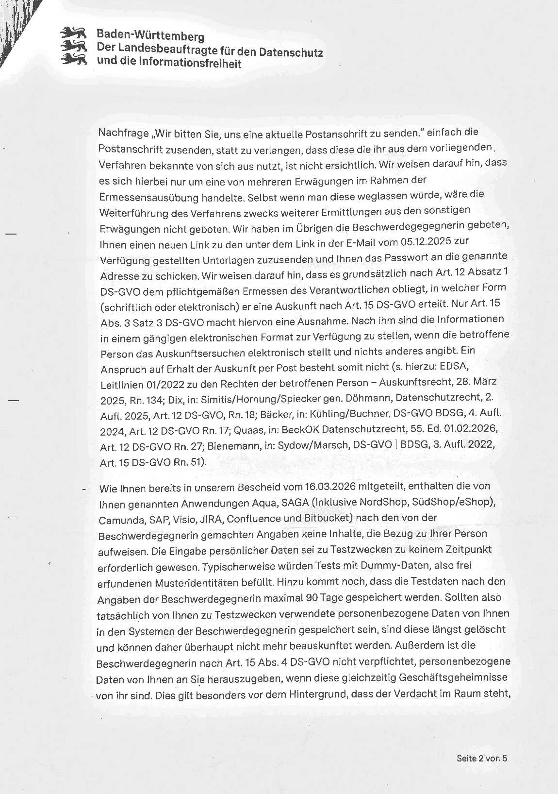 Letter of 1 April 2026 page 2